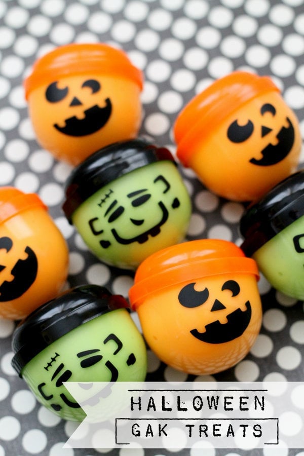 Halloween Gak Treats - every kid would come knocking on your door if you were handing out these! { lilluna.com }