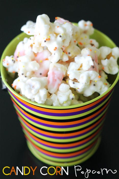 Candy Corn Popcorn Mix