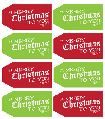 25 Free Christmas Tags