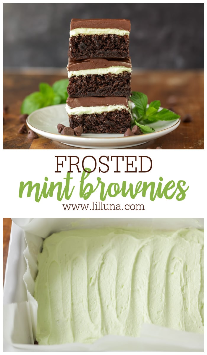 Easy Mint Brownies {A Family Favorite!} Lil' Luna