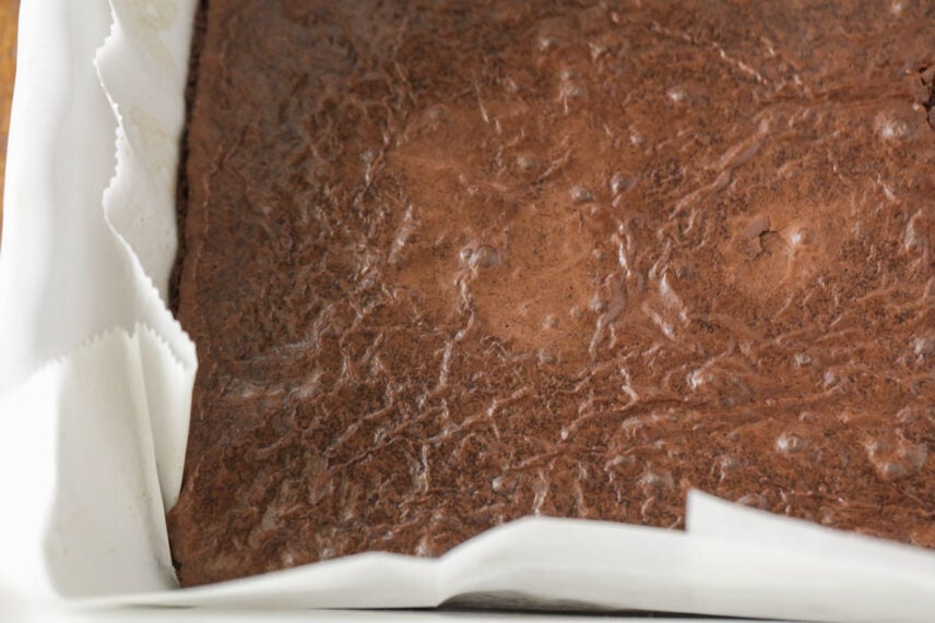 Brownie layer for buckeye brownies.