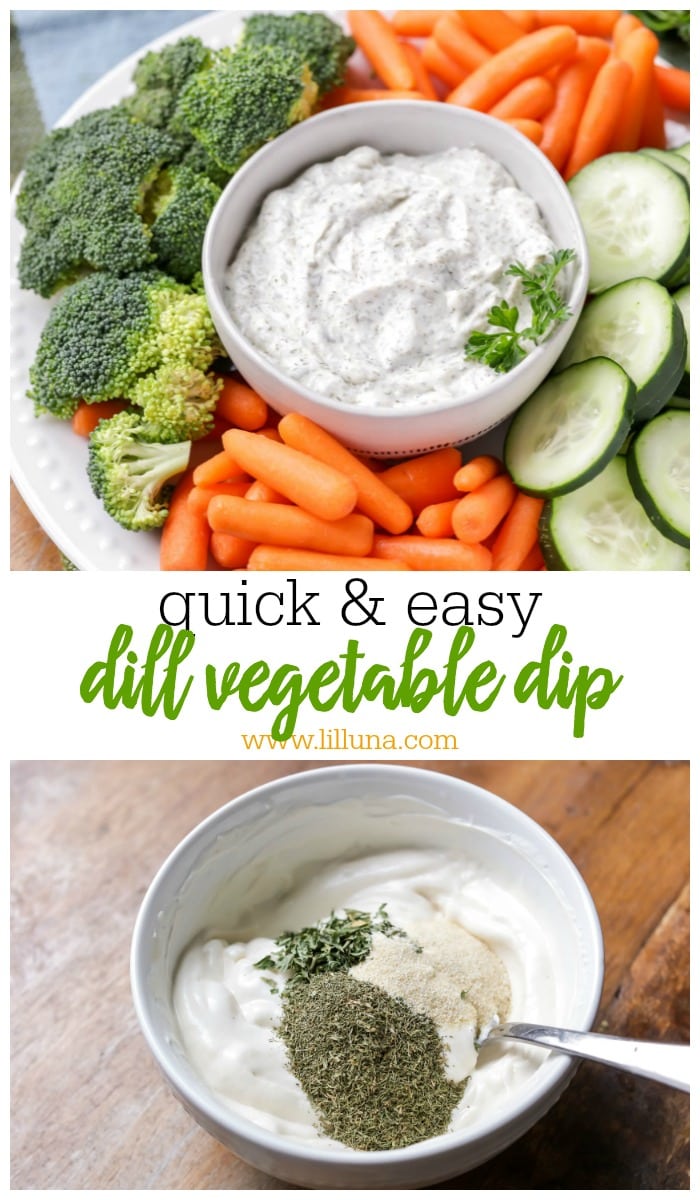 Dill Veggie Dip Made In 5 Minutes Lil Luna 2714