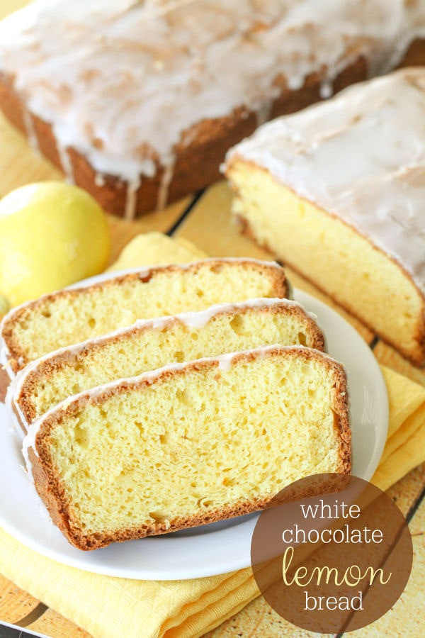 White Chocolate Lemon Bread recipe on { lilluna.com } - No yeast involved!!