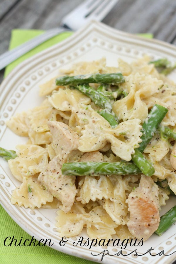 Chicken and Asparagus Pasta Recipe - delicious!