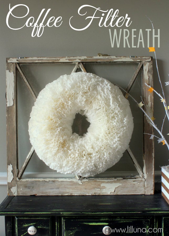 Easy Coffee Filter Wreath