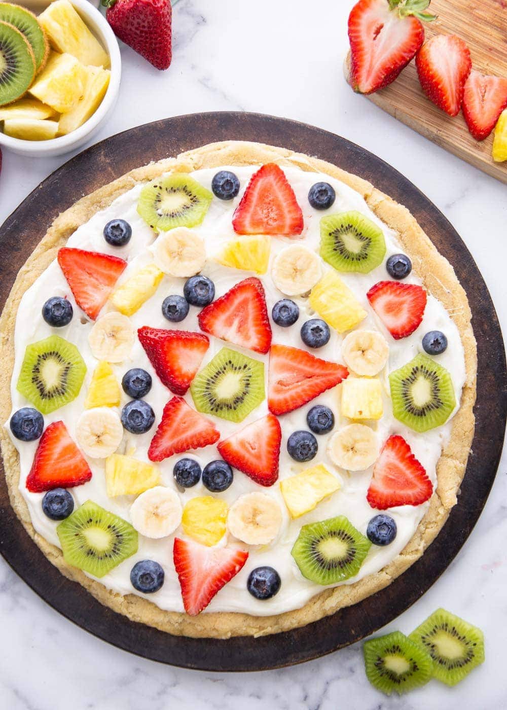 Easy Fruit Pizza Recipe Video Lil Luna