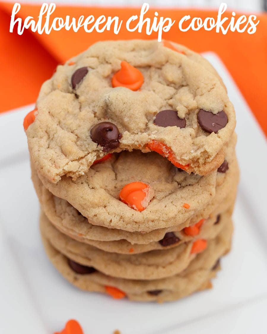 Halloween Chocolate Chip Cookies