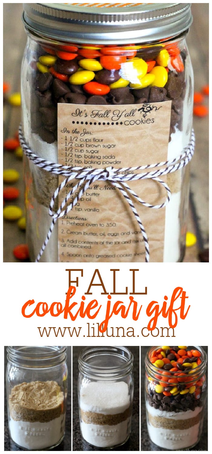 Fall Cookies in a Jar Gift