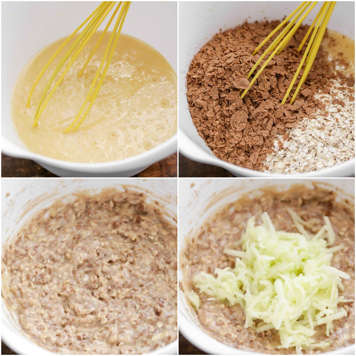 Oats, Bran, Cinnamon and Apples for Apple Bran Muffins