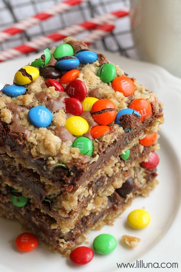 White chocolate bar with M&Ms recipe 