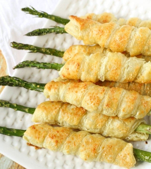 asparagus puff pastry with cream cheese
