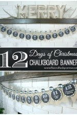 12 Days of Christmas Chalkboard Banner
