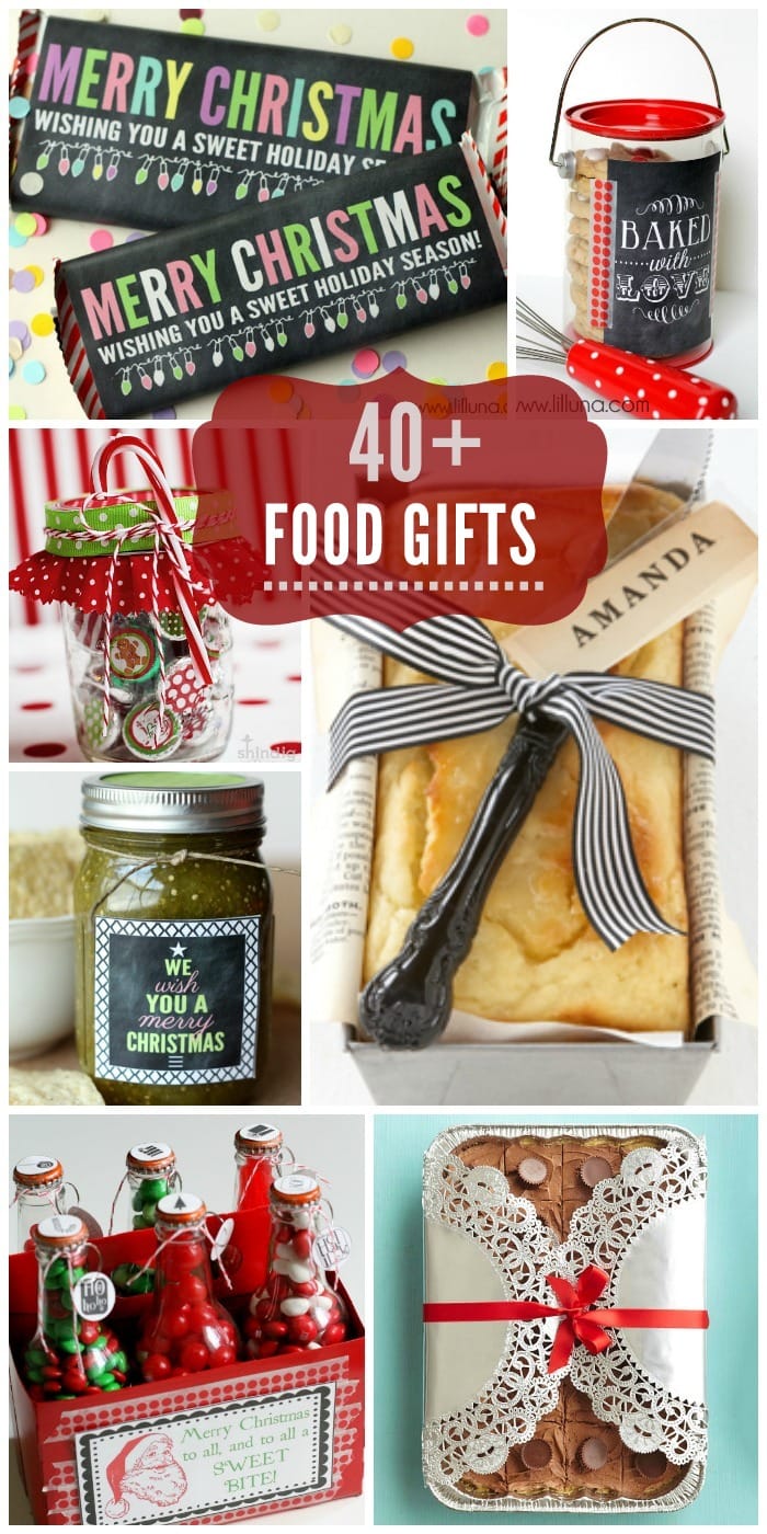 40+ Food Gift Ideas perfect for friends and neighbors for Christmas! { lilluna.com }