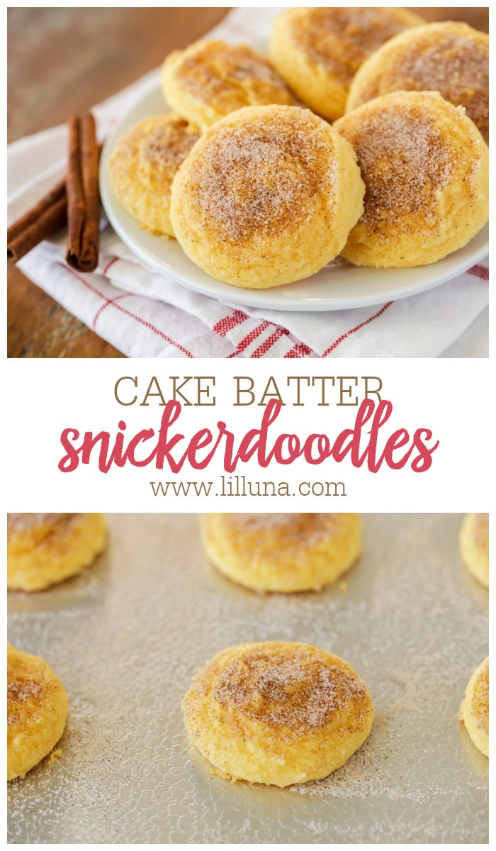 Cake Mix Snickerdoodles {Made in Under 15 Minutes} Lil' Luna