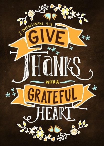Give Thanks with A Grateful Heart Print. Makes for cute decor or stick in a frame and give as a gift!