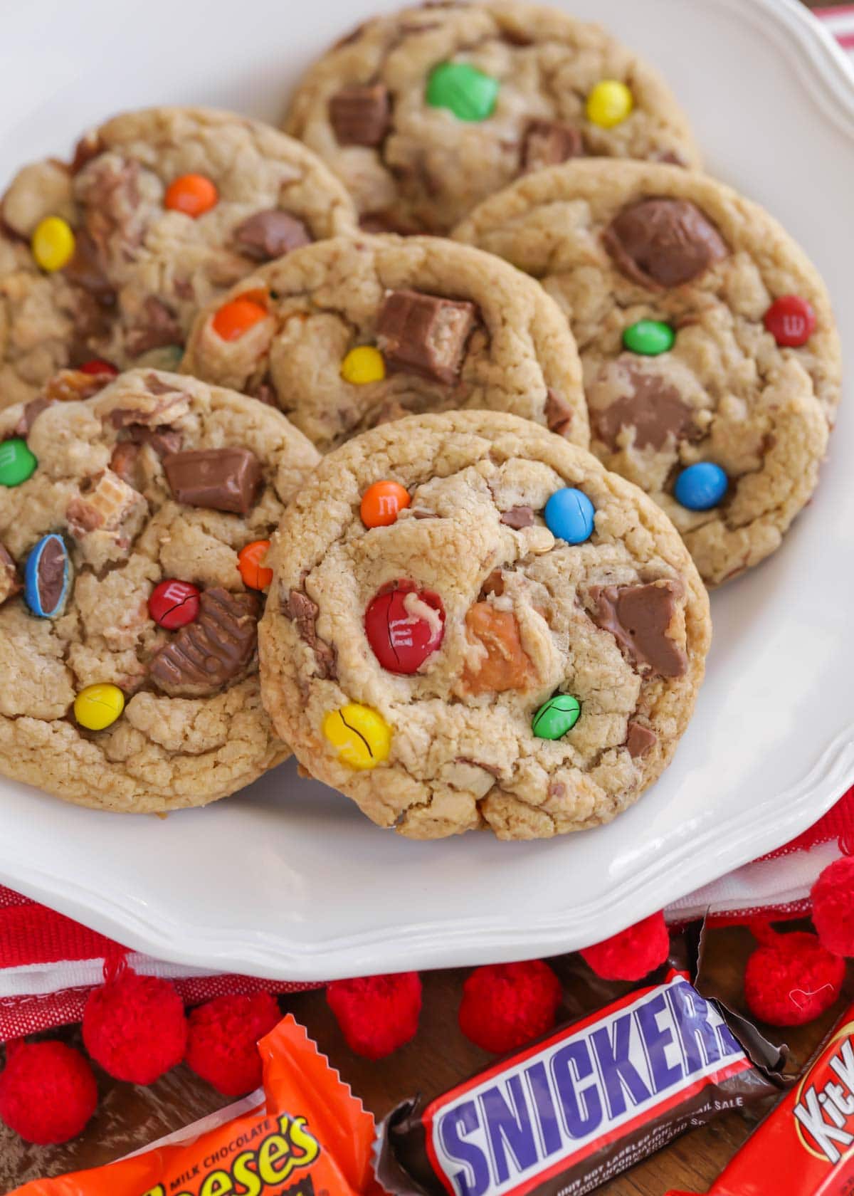 Candy Bar Cookies Use Up Leftover Halloween Candy Lil Luna