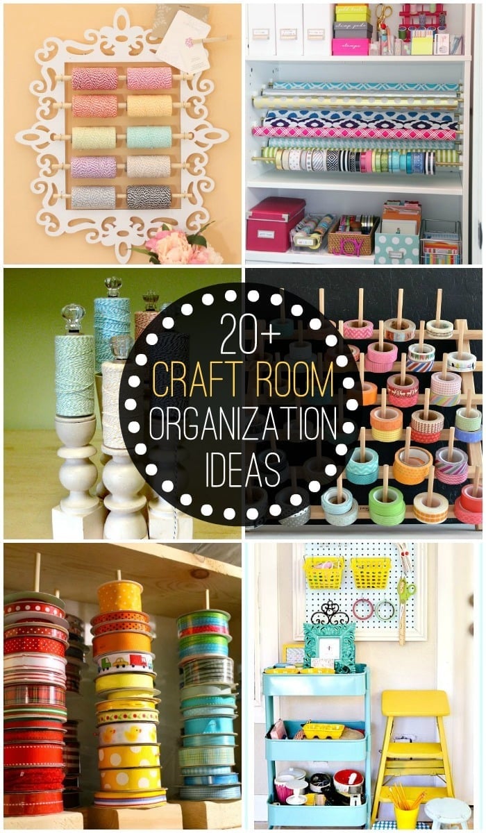 Ideas For Craft Rooms - THe Absolute BEST IKEA Craft Room Ideas - the Original ... : Craft room reveal ~ a clean and bright craft room with pops of green, coral and gold make this a crafter's dream!