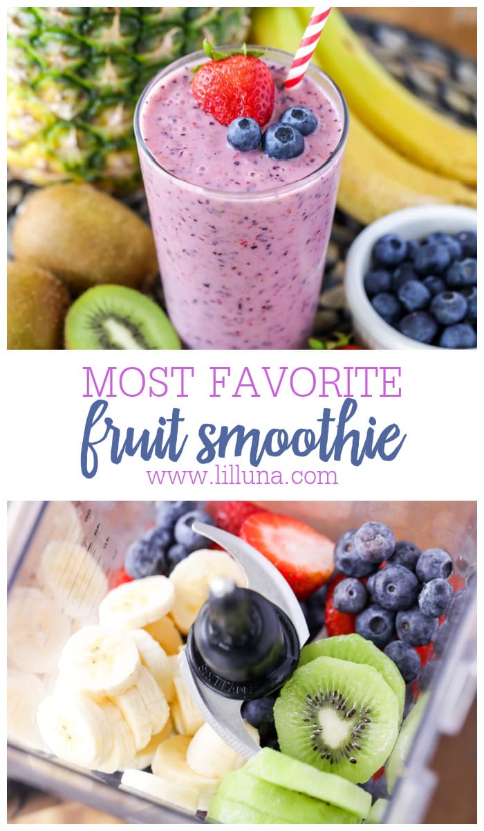 The Best Fruit Smoothie Recipe Lil Luna 