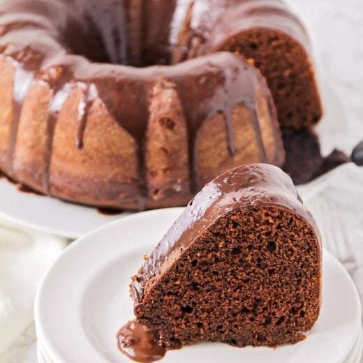 Chocolate Bundt Cake {with Chocolate Ganache Glaze!} Lil' Luna