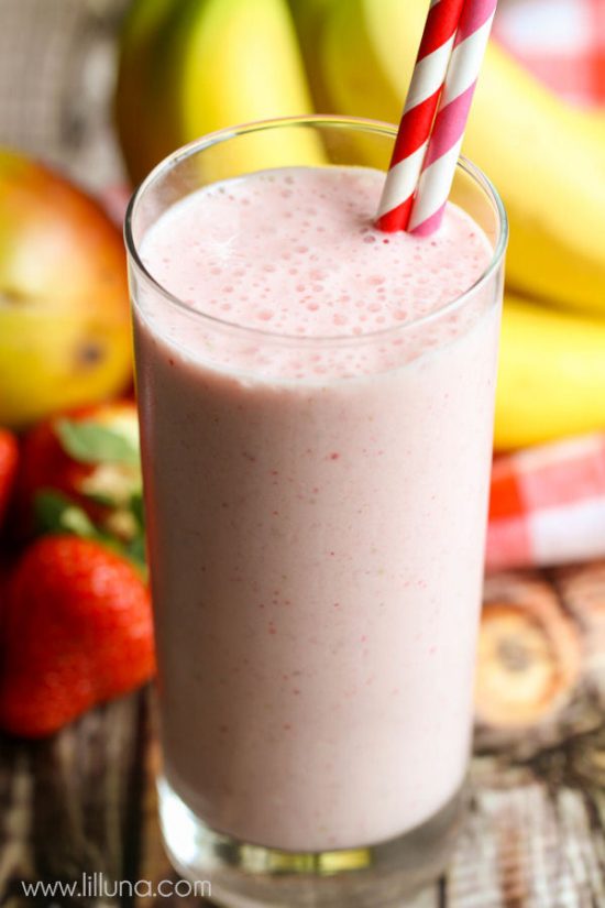 Fruit Smoothie In The Morning Fruit Smoothie Recipe
