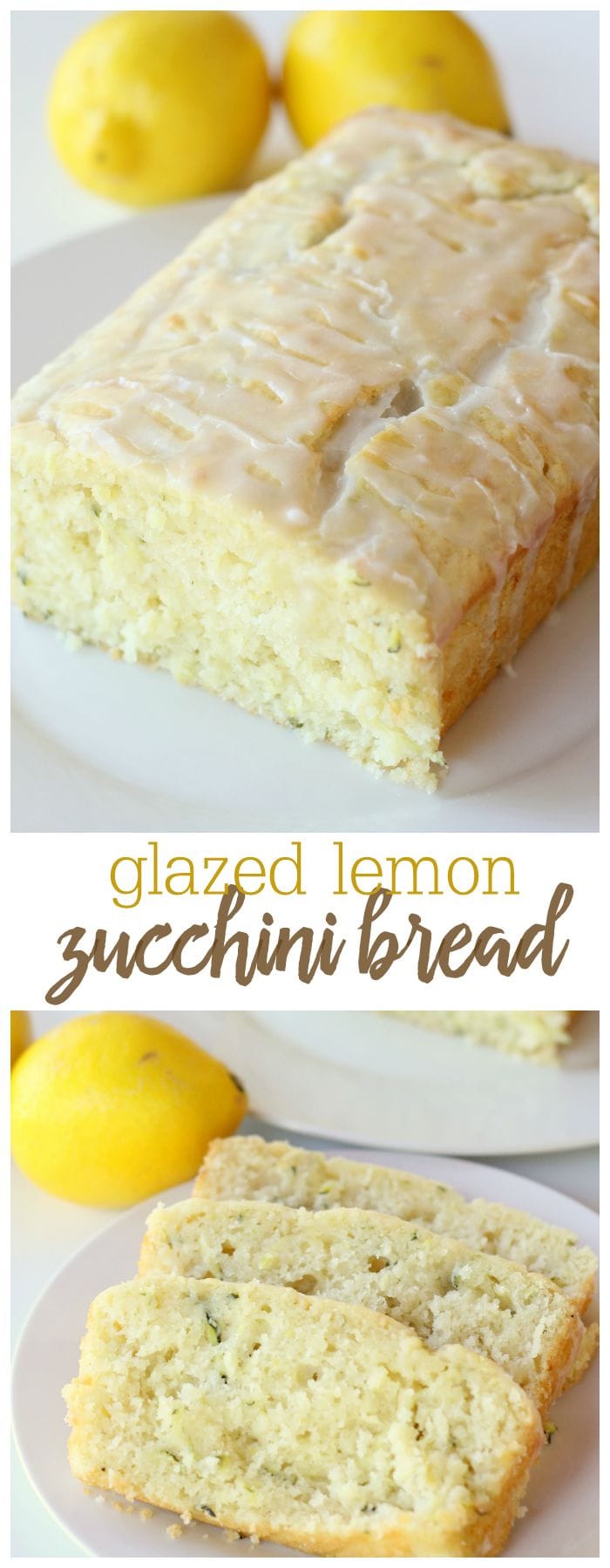 Glazed Lemon Zucchini Bread recipe | Lil' Luna