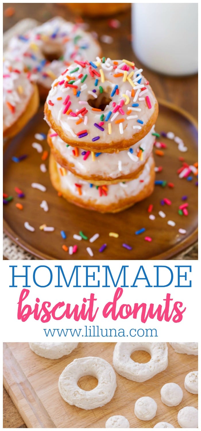 Homemade Biscuit Donuts {SO Quick + Easy!} | Lill' Luna