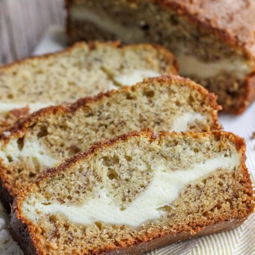 Cream Cheese Banana Bread {NO YEAST!} + VIDEO Lil' Luna
