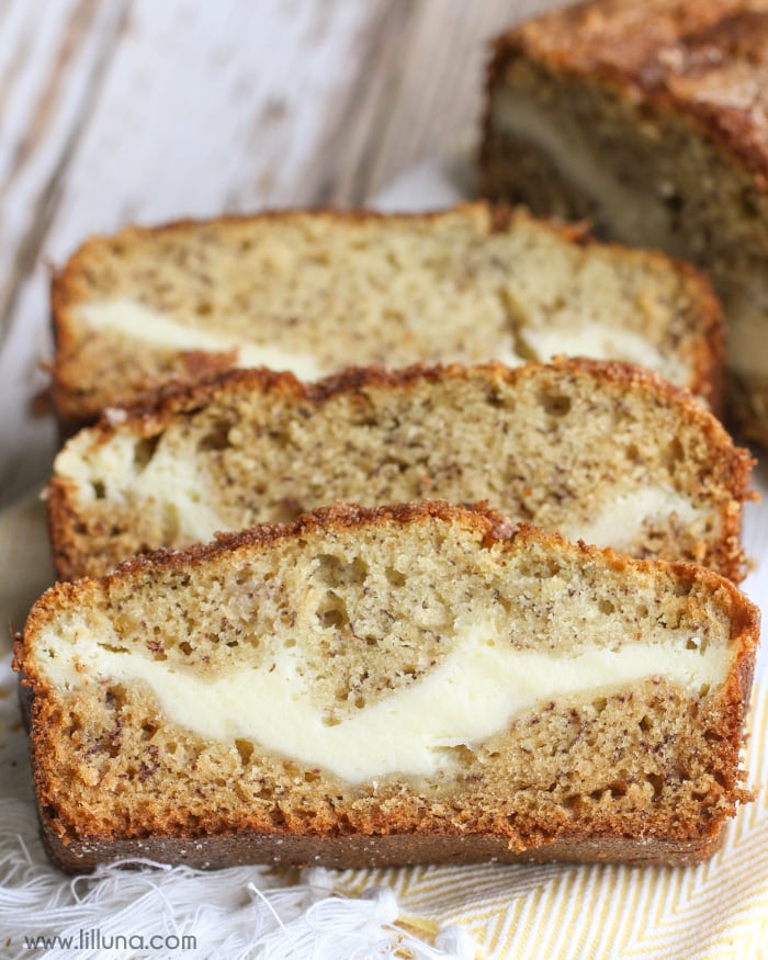 Cream Cheese Filled Banana Bread {Simple & Delicious} Lil' Luna