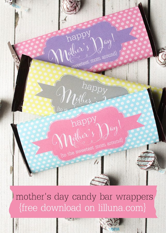 Mothers Day Candy Bar Wrappers by 'Lil Luna