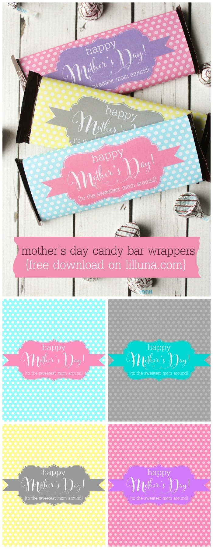 candybar wrappers for mothers day