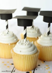 Graduation Hat Toppers and Straws