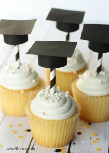 Graduation Hat Toppers and Straws