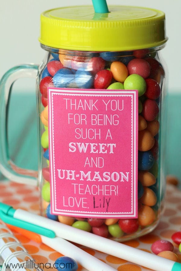 Sweet and Uh-Mason Teacher Gift