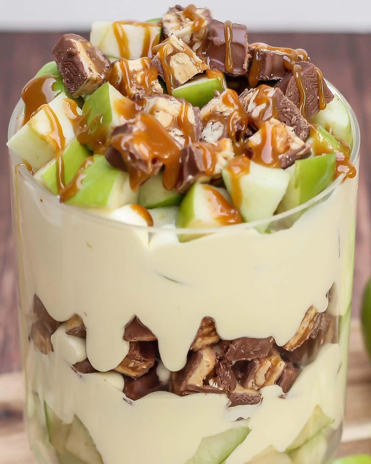 Layered Apple Snickers Salad Recipe (+VIDEO) | Lil' Luna