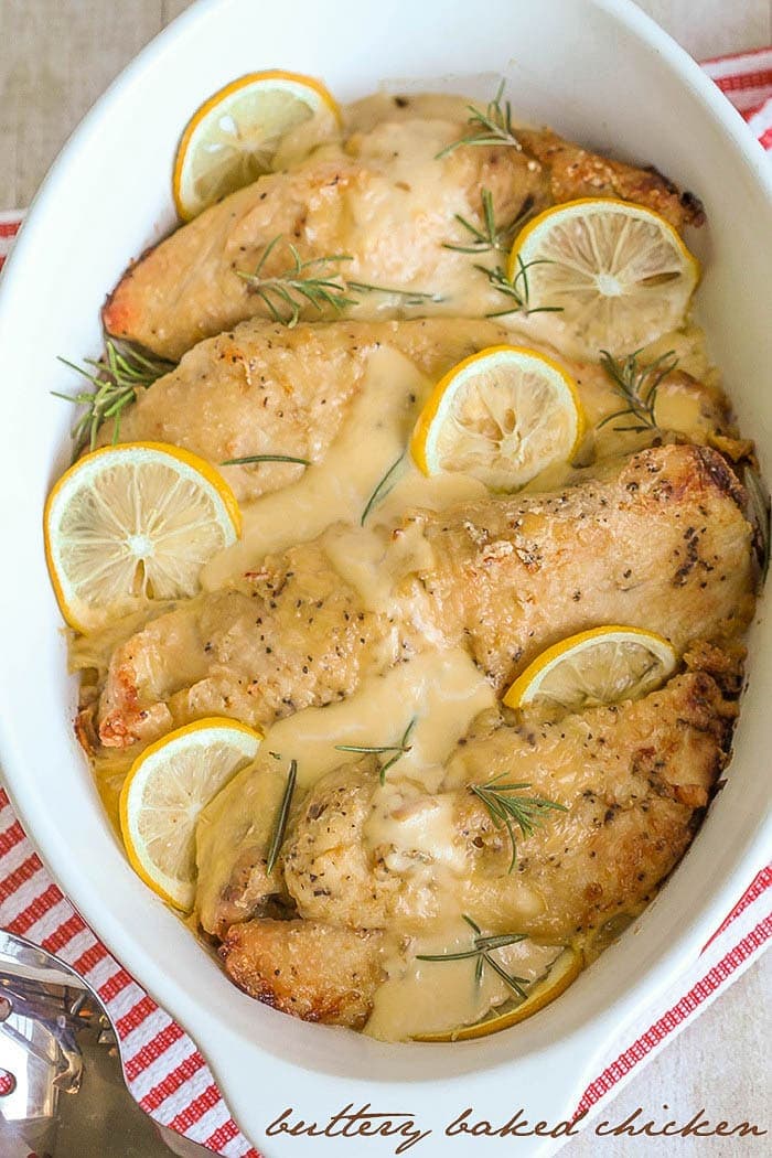 Buttery Baked Chicken {EASY + Delicious} | Lil' Luna