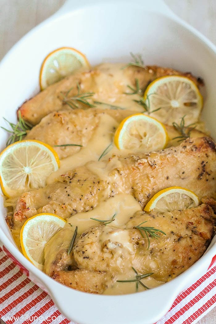 Buttery Baked Chicken {EASY + Delicious} | Lil' Luna