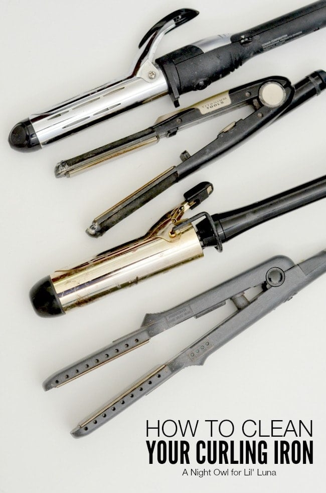 How to Clean Your Curling Iron - SO need to do this! { lilluna.com } Great and easy tips!