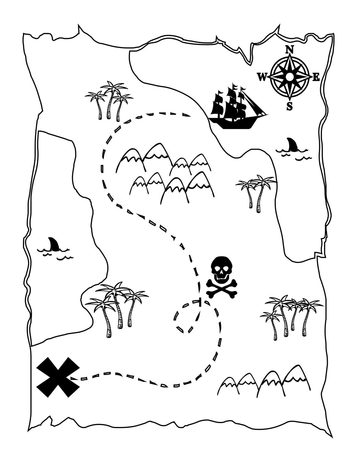 Treasure Map For Kids To Print