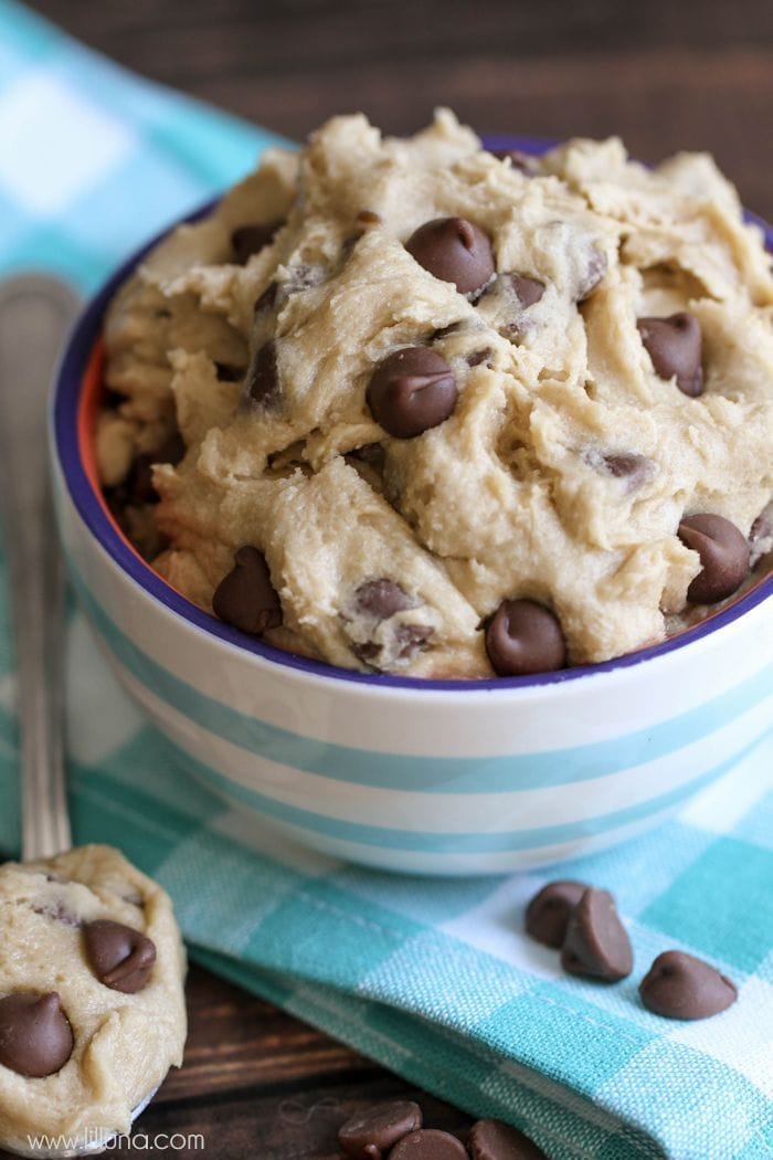 {EDIBLE} Eggless Cookie Dough Recipe Lil' Luna