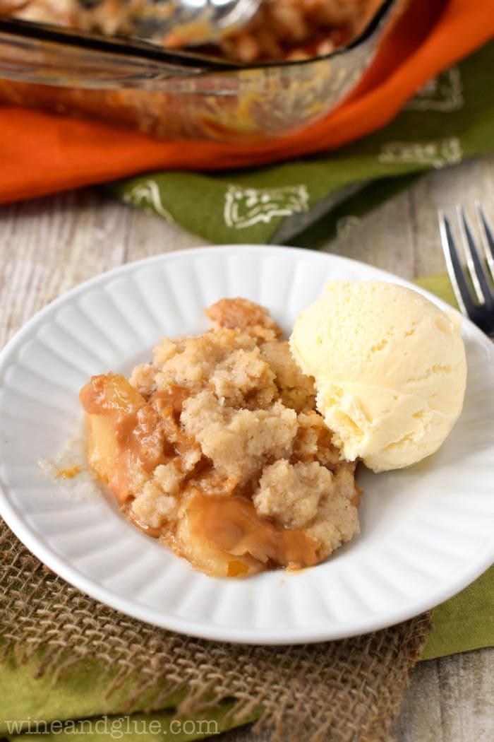 Caramel Apple Dump Cake With Apple Pie Filling Lil Luna