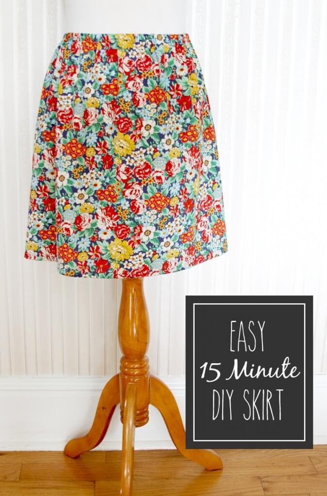 15 Minute DIY Skirt tutorial