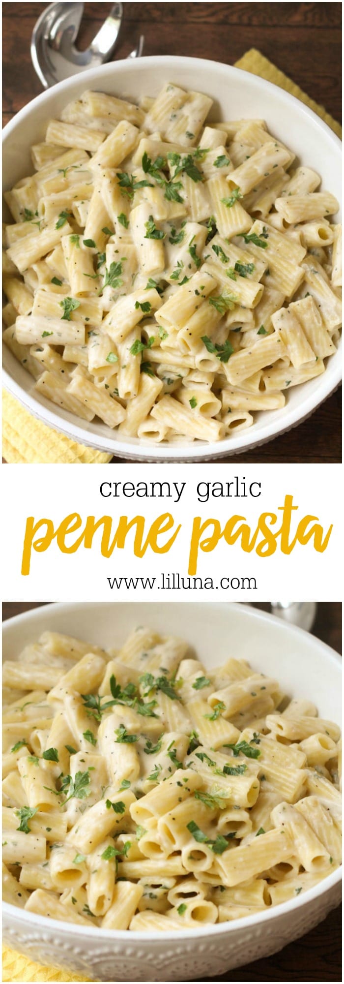 Creamy White Sauce Penne Pasta (+VIDEO) | Lil' Luna