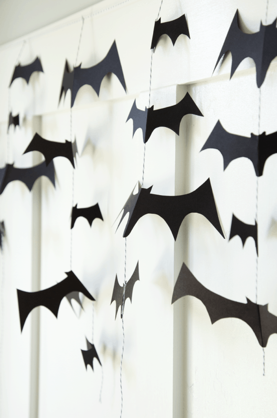 DIY Bat Garland