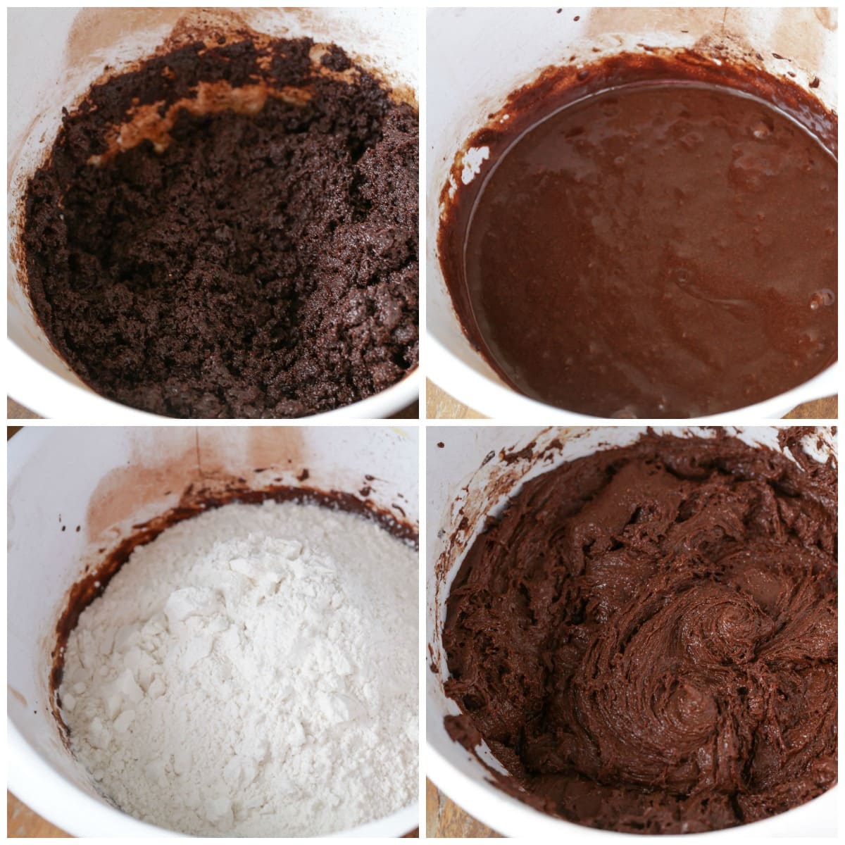 Also called Volcano or Earthquake Cookies, these fudgy chocolate crinkles cookies are soft, chewy, dipped in powdered sugar and baked to perfection. How to make Chocolate Crinkles process pics