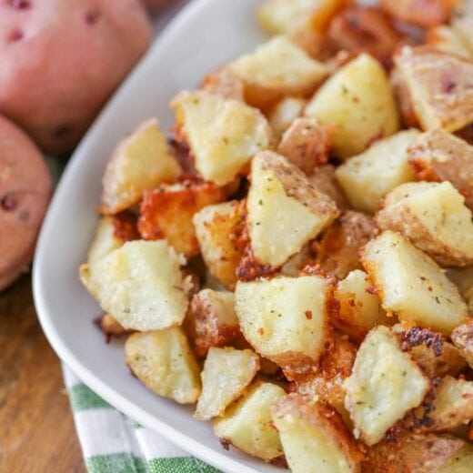 Baked Parmesan Potatoes {Simple & Delicious!} | Lil' Luna