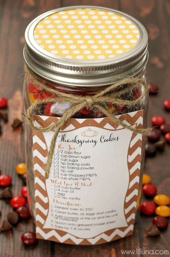 Thanksgiving Cookie Jar Gift