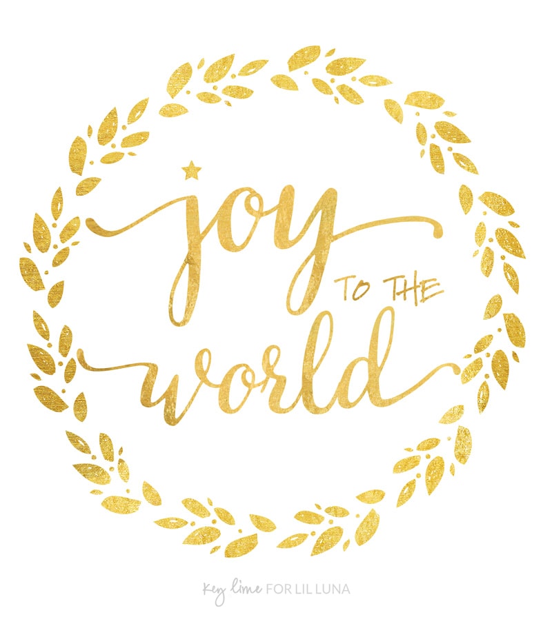 Joy to The World Printable