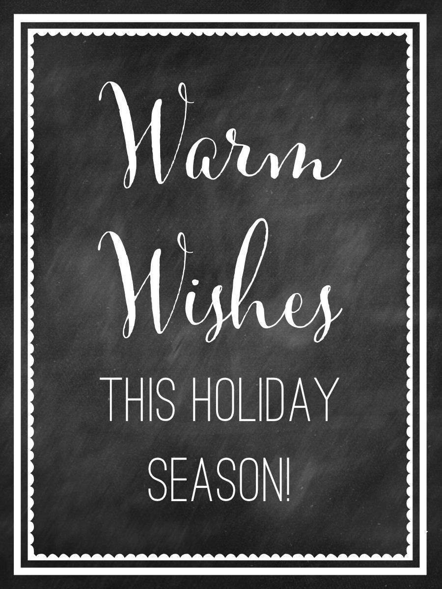 Warm Wishes Tag Free Print-add to your holiday treats and gifts!