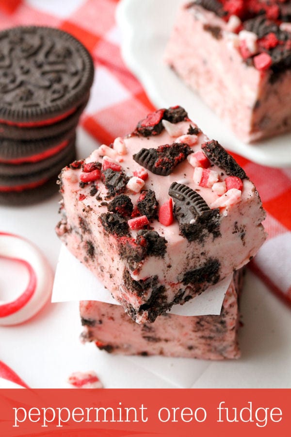 Peppermint Oreo Fudge