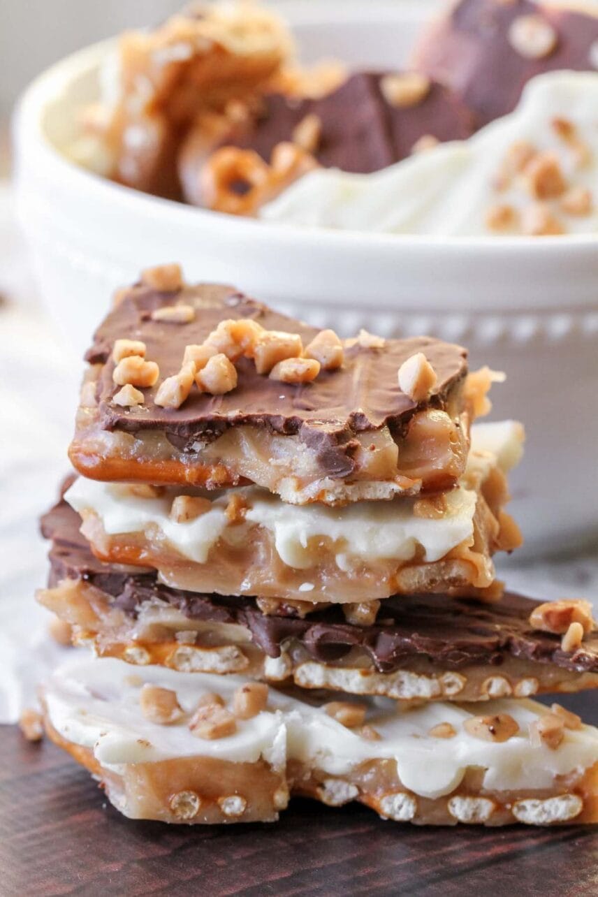 Pretzel Toffee Recipe (+VIDEO) Lil' Luna